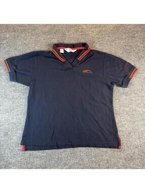 Navy AM PM Uniform Polo Shirt Women's Large - streetwear,